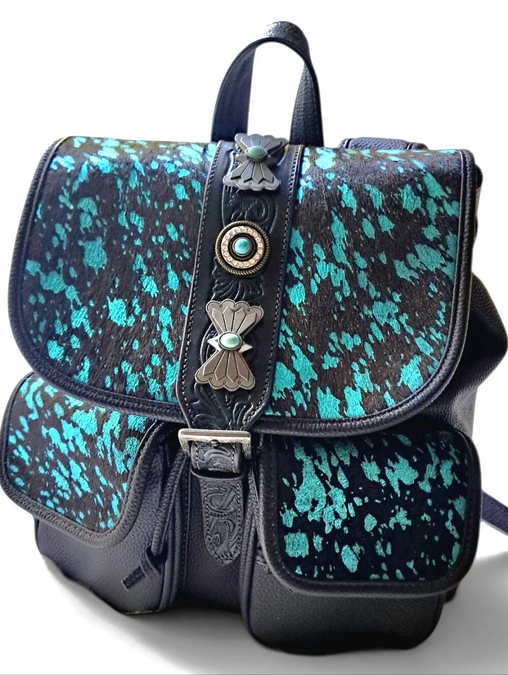 Wrangler NWOT Concealed Carry Backpack Genuine Hair On Hide